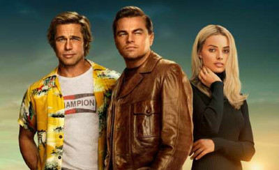 Постер із героями фільму "Одного разу в Голлівуді" (Once Upon A Time In Hollywood) 