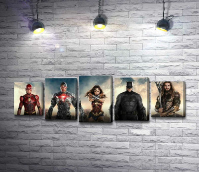 Супергерои из фильма "Лига Справедливости" (Justice League)