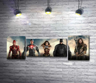 Супергерои из фильма "Лига Справедливости" (Justice League)