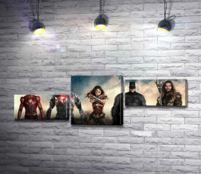 Супергерои из фильма "Лига Справедливости" (Justice League)