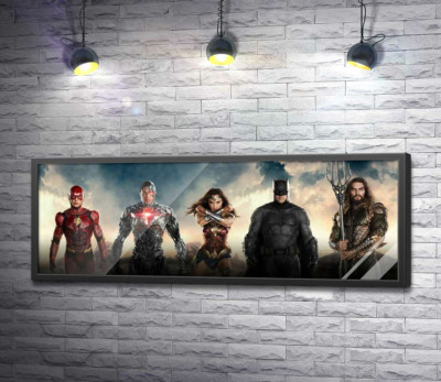 Постер "Супергерои из фильма "Лига Справедливости" (Justice League)"