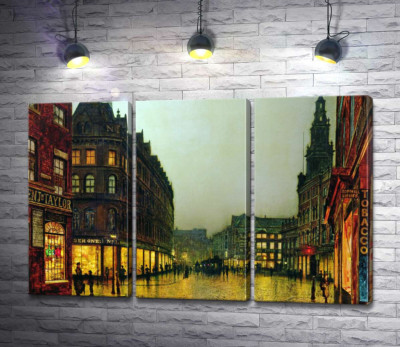 Модульная картина "Боар Лейн, Лидс (Boar Lane, Leeds)"