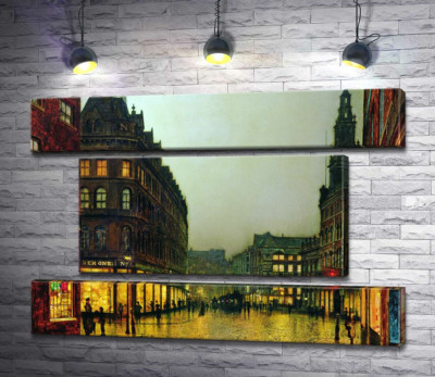 Модульная картина "Боар Лейн, Лидс (Boar Lane, Leeds)"