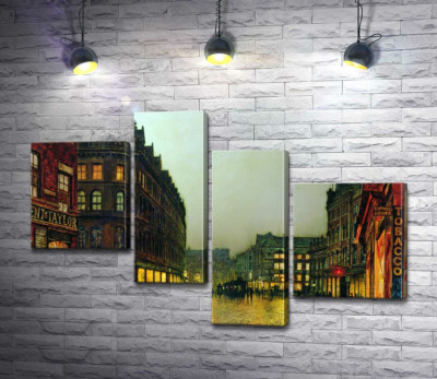 Модульна картина "Боар Лейн, Лідс (Boar Lane, Leeds)"