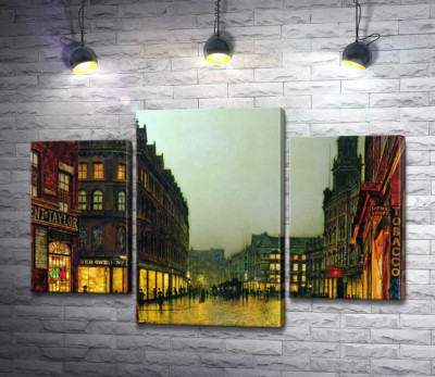 Модульная картина "Боар Лейн, Лидс (Boar Lane, Leeds)"