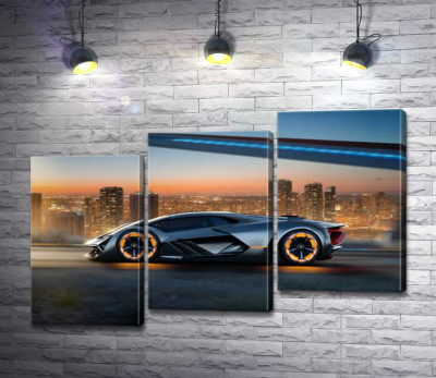 Інноваційна модель електромобіля Ламборгіні (Lamborghini Terzo Millennio)