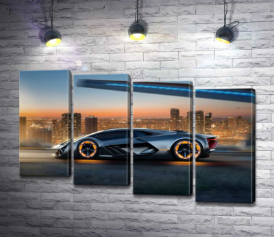 Инновационная модель электромобиля Ламборгини (Lamborghini Terzo Millennio)