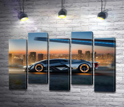 Инновационная модель электромобиля Ламборгини (Lamborghini Terzo Millennio)