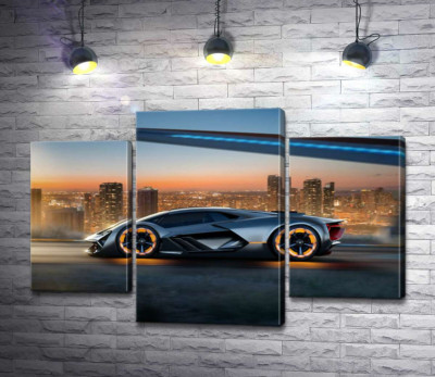 Инновационная модель электромобиля Ламборгини (Lamborghini Terzo Millennio)