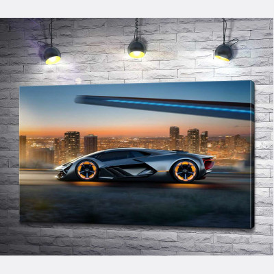 Инновационная модель электромобиля Ламборгини (Lamborghini Terzo Millennio)