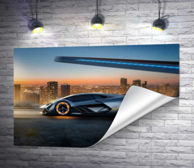 Інноваційна модель електромобіля Ламборгіні (Lamborghini Terzo Millennio)