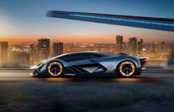 Инновационная модель электромобиля Ламборгини (Lamborghini Terzo Millennio)