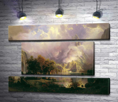 Модульная картина "Ландшафт каменистых гор (Rocky Mountain Landscape)"