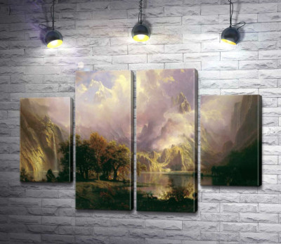 Модульная картина "Ландшафт каменистых гор (Rocky Mountain Landscape)"