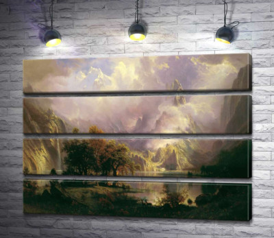 Модульная картина "Ландшафт каменистых гор (Rocky Mountain Landscape)"