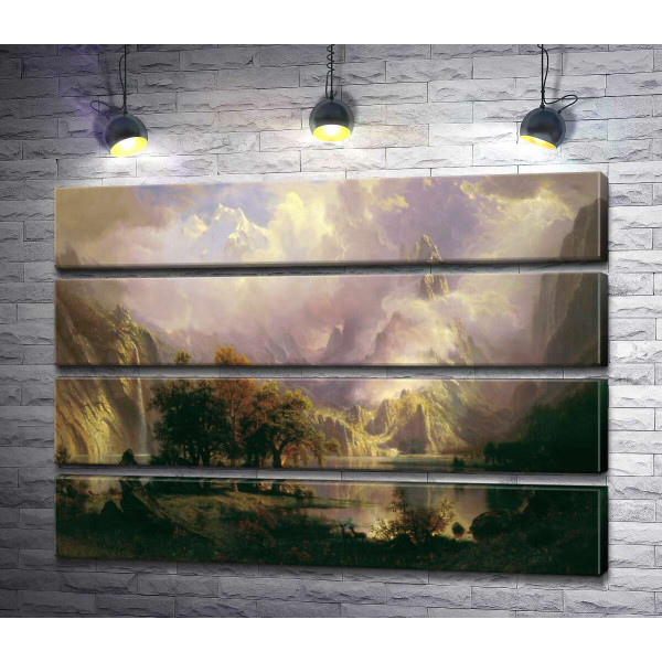 Ландшафт каменистых гор (Rocky Mountain Landscape) – Альберт Бирштадт (Albert Bierstadt)