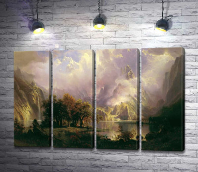 Модульная картина "Ландшафт каменистых гор (Rocky Mountain Landscape)"