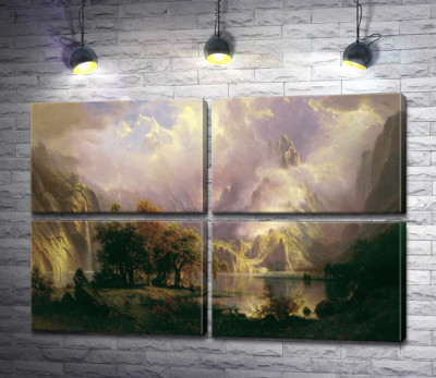 Модульная картина "Ландшафт каменистых гор (Rocky Mountain Landscape)"