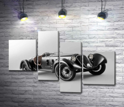 Модульна картина "Ретро-автомобіль Alfa Romeo 6C"