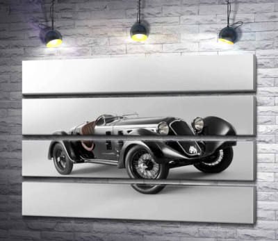 Модульна картина "Ретро-автомобіль Alfa Romeo 6C"
