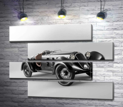 Модульна картина "Ретро-автомобіль Alfa Romeo 6C"