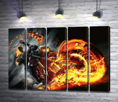 Постер із головним злодієм фільму "Примарний вершник" (Ghost rider)