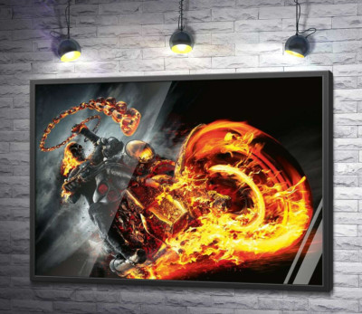 Постер "Постер із головним злодієм фільму "Примарний вершник" (Ghost rider)"