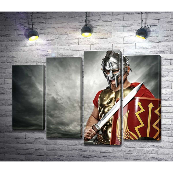 Римський легіонер з мечем та щитом