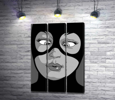 Жінка-кішка (Cat woman) весело кривляється