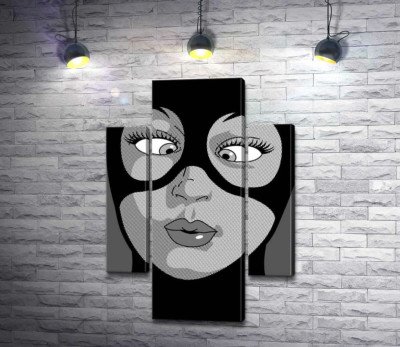 Жінка-кішка (Cat woman) весело кривляється