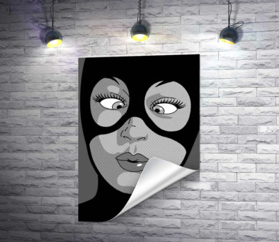 Женщина-кошка (Cat woman) весело кривляется