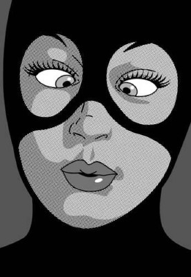 Жінка-кішка (Cat woman) весело кривляється