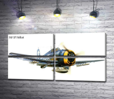 "Адский кот" - американский палубный истребитель Grumman F6F Hellcat