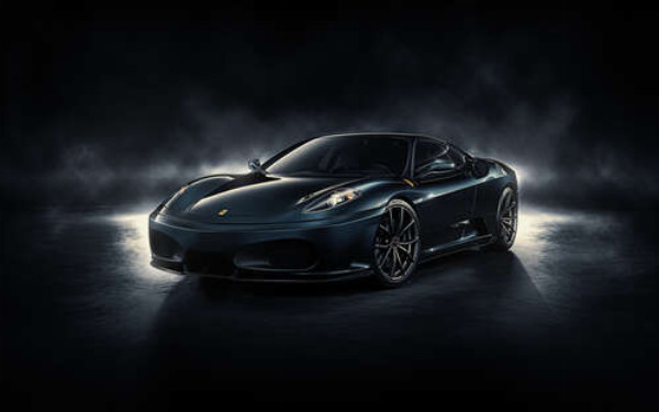 Черное благородство автомобиля Ferrari F430