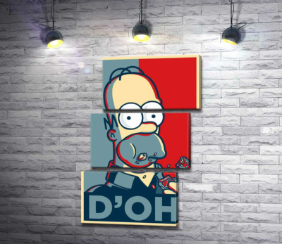 Гомер Симпсон (Homer Simpson) объедается донатами