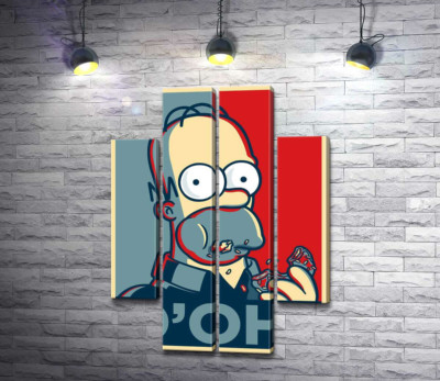 Гомер Симпсон (Homer Simpson) объедается донатами