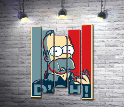 Гомер Симпсон (Homer Simpson) объедается донатами