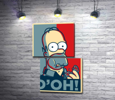 Гомер Симпсон (Homer Simpson) объедается донатами