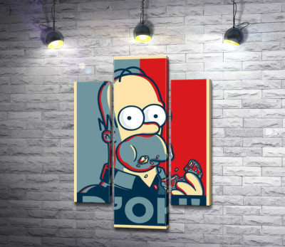 Гомер Сімпсон (Homer Simpson) об'їдається донатами