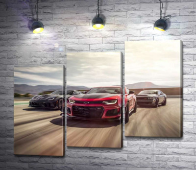 Chevrolet Camaro ZL1 їде на чолі спортивних автомобілів