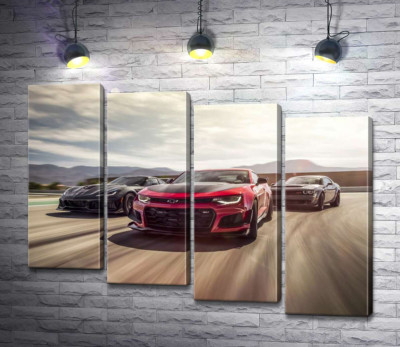 Chevrolet Camaro ZL1 їде на чолі спортивних автомобілів