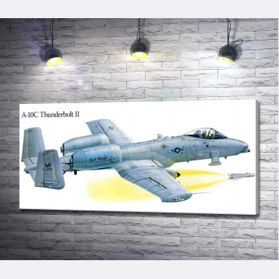 Штурмовик Fairchild-Republic A-10C Thunderbolt II производства США