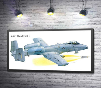 Постер "Штурмовик Fairchild-Republic A-10C Thunderbolt II производства США"