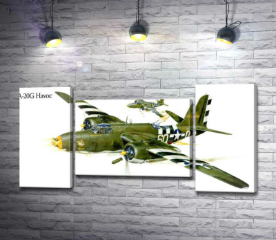 Американський військовий літак Douglas A-20G Havoc часів Другої світової війни
