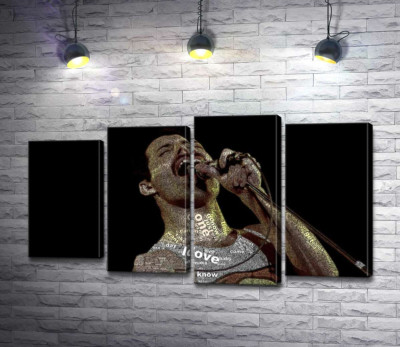 Фредди Меркьюри (Freddie Mercury) увлеченно поет