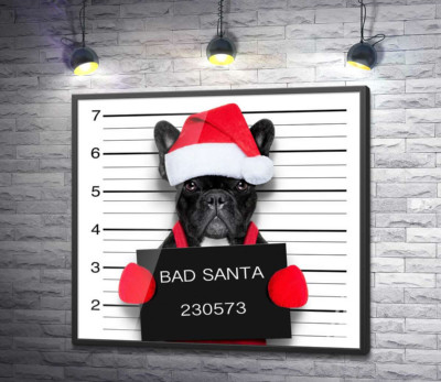 Постер "Святковий чорний бульдог - "Bad Santa""