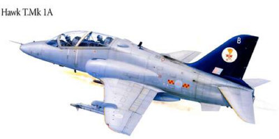 Британский легкий штурмовик Hawker Siddeley Hawk 1А