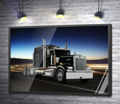 Постер "Тягач американського виробництва компанії "Kenworth""