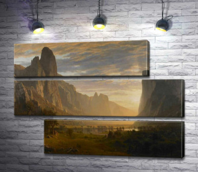 Модульная картина "Вид снизу на долину Йосемити, Калифорния (Looking Down the Yosemite Valley, California)"