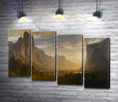 Модульная картина "Вид снизу на долину Йосемити, Калифорния (Looking Down the Yosemite Valley, California)"